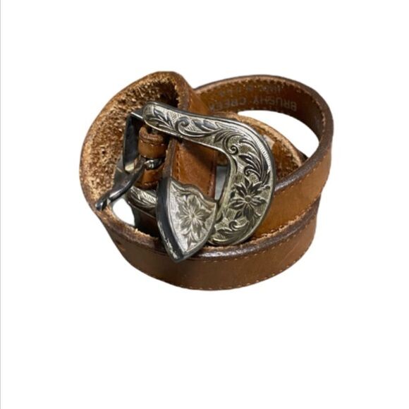 Brushy Creek Brown Full Grain Leather Cowhide Western Belt - Picture 1 of 10